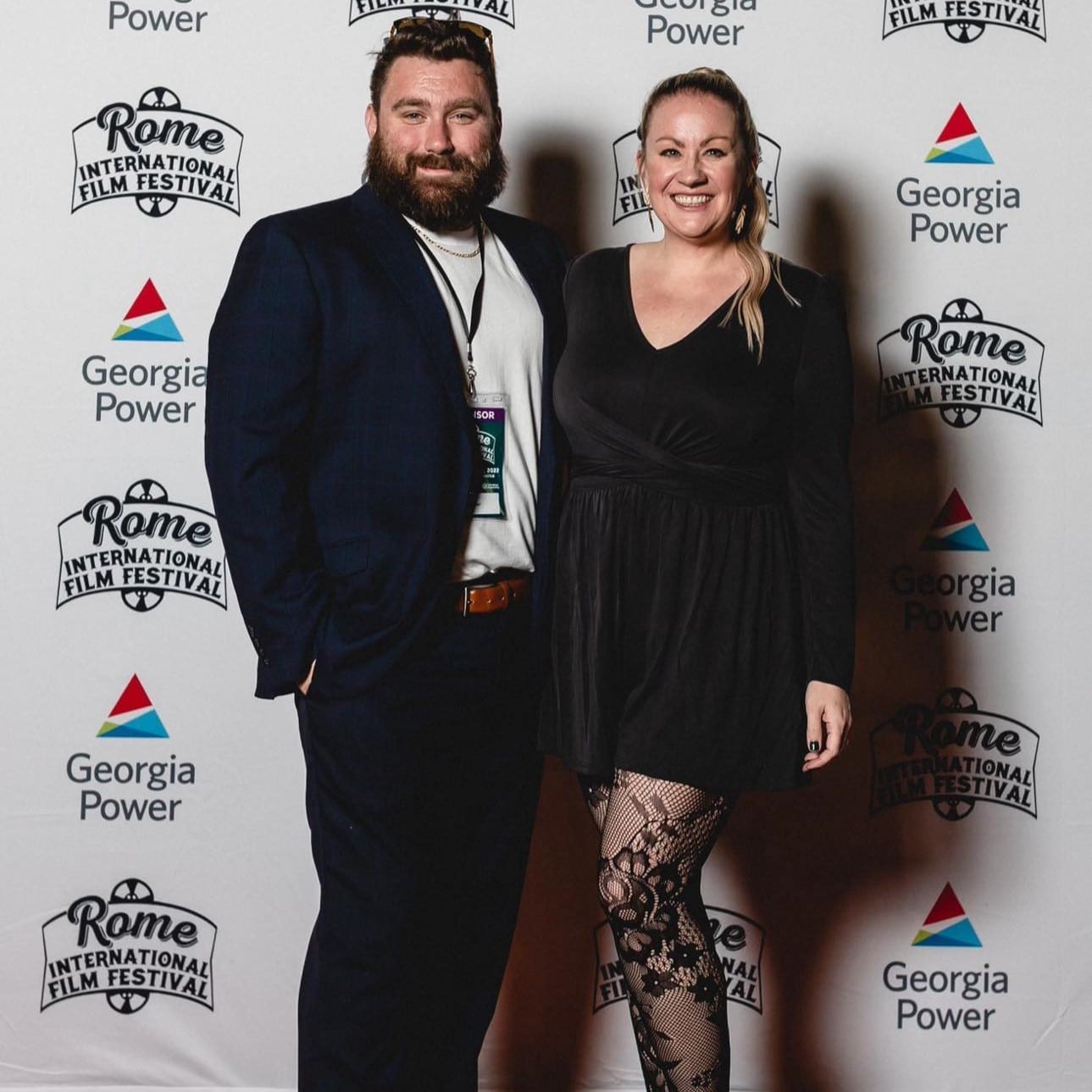 erica simpson from try hard to be pretty at a movie premier