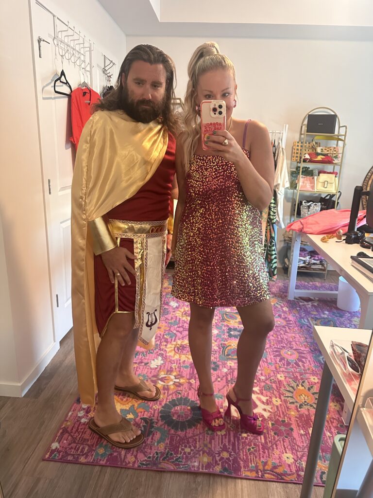 Barbie & Greek God for Halloween